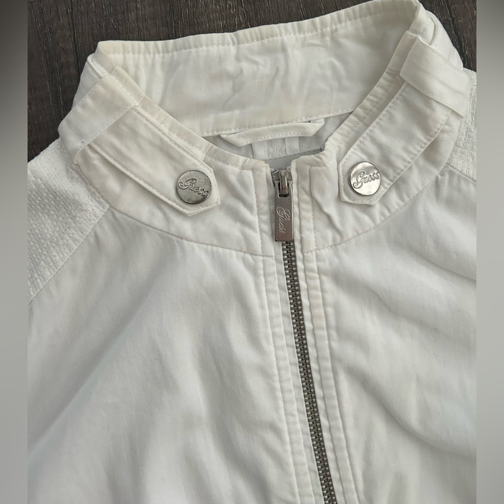 Guess White Jacket Size Xsmall - Picture 7 of 13